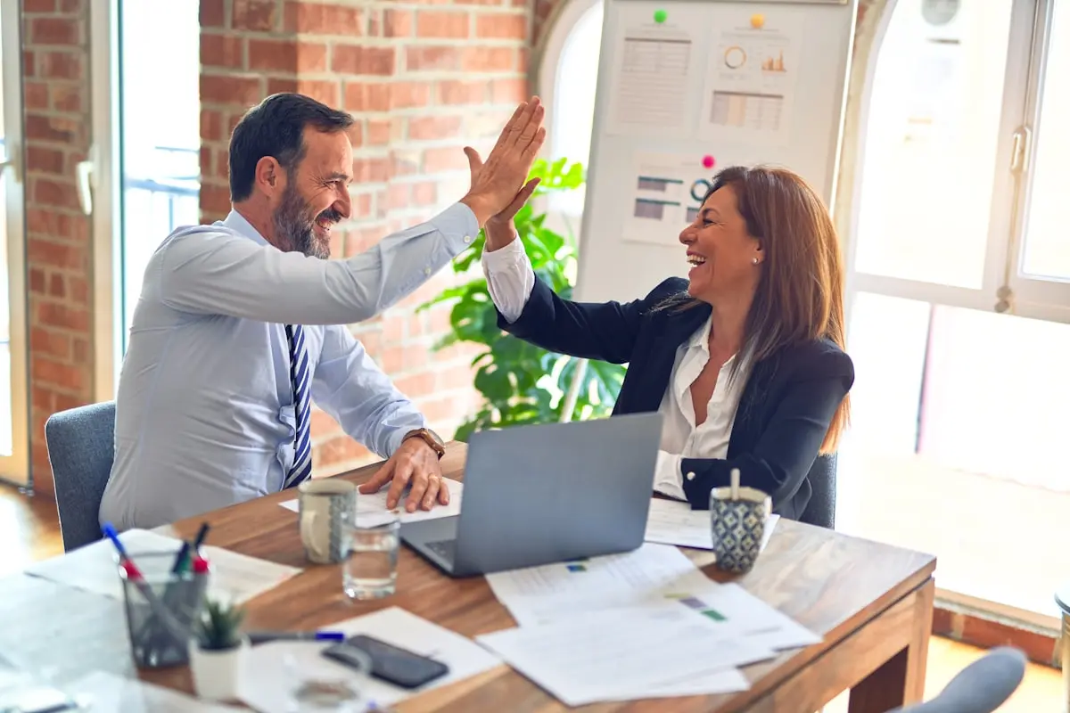 Professional team collaboration
